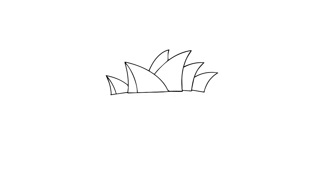 悉尼歌剧院怎么画